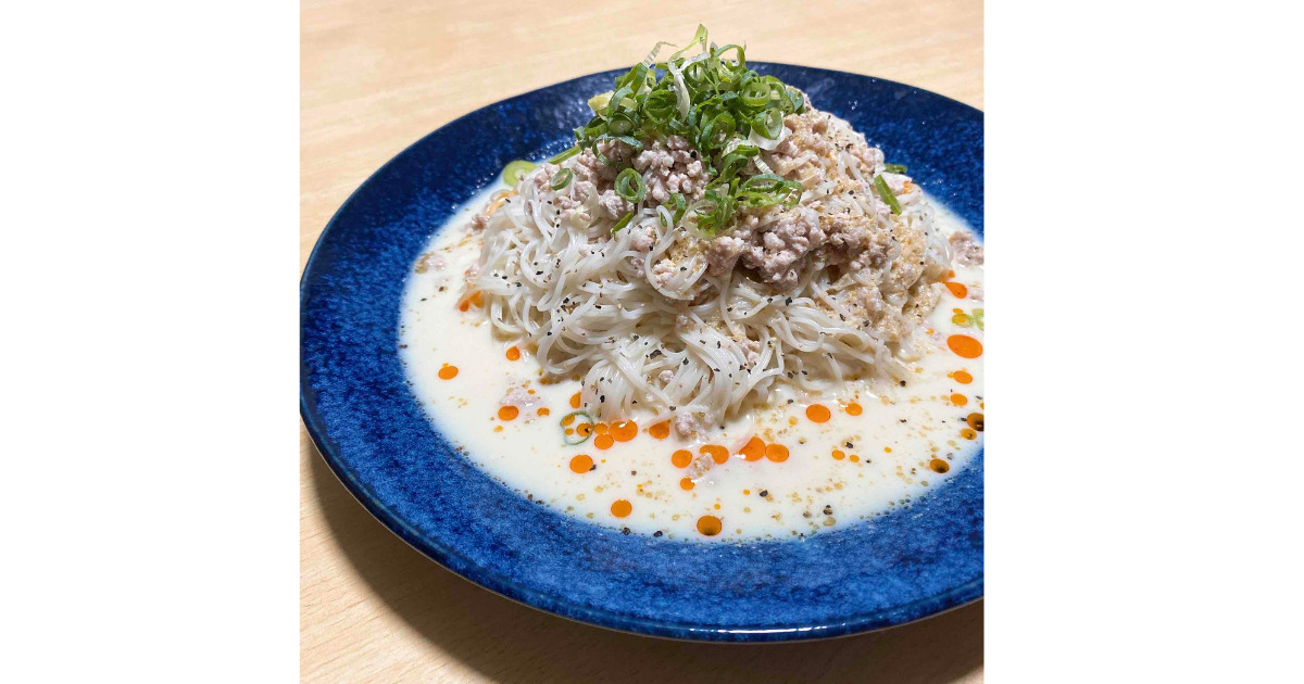 ごまの香りがたまらない！【冷やし豆乳坦々そうめん】/ リュウジのバズレシピ